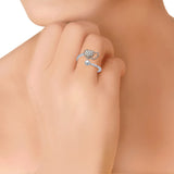 Taraash 925 Sterling Silver Heart Finger Ring For Women - Taraash