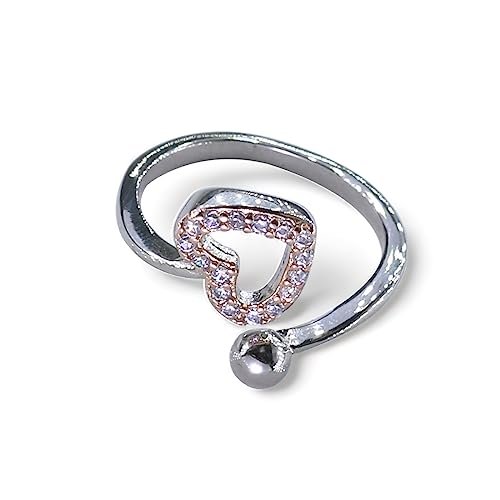 Taraash 925 Sterling Silver Heart Finger Ring For Women - Taraash