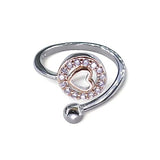 Taraash 925 Sterling Silver Heart Finger Ring For Women - Taraash