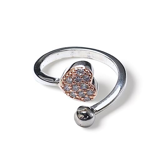 Taraash 925 Sterling Silver Heart Finger Ring For Women - Taraash