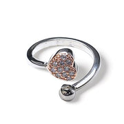 Taraash 925 Sterling Silver Heart Finger Ring For Women - Taraash