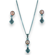 Taraash 925 Sterling Silver Heart Jewellery Set For Women - Taraash