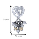 Taraash 925 Sterling Silver Heart Jhumki For Women - Taraash