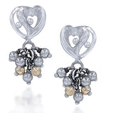 Taraash 925 Sterling Silver Heart Jhumki For Women - Taraash