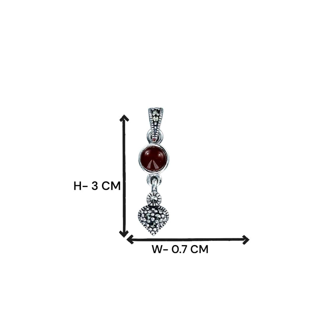 Taraash 925 Sterling Silver Heart Pendant For Women - Taraash