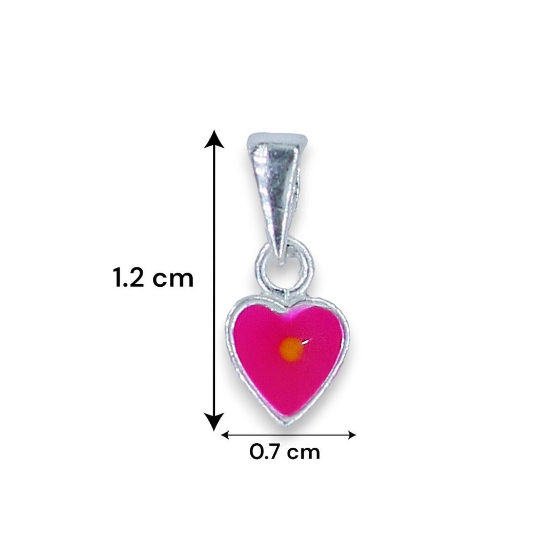 Taraash 925 Sterling Silver Heart Pendant Set For Girls - Taraash