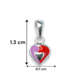 Taraash 925 Sterling Silver Heart Pendant Set For Kids - Taraash