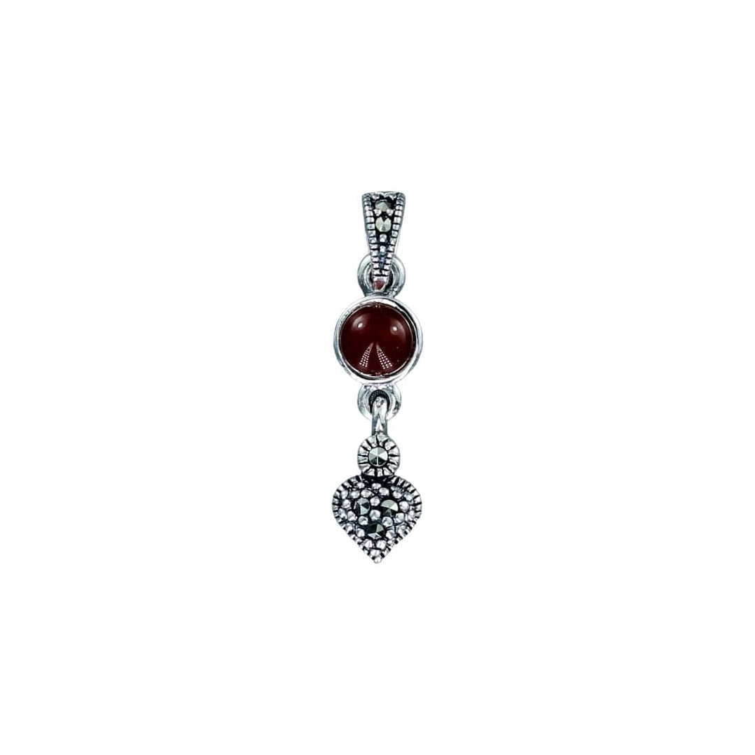 Taraash 925 Sterling Silver Heart Pendant Set For Women - Taraash
