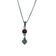 Taraash 925 Sterling Silver Heart Pendant Set For Women - Taraash