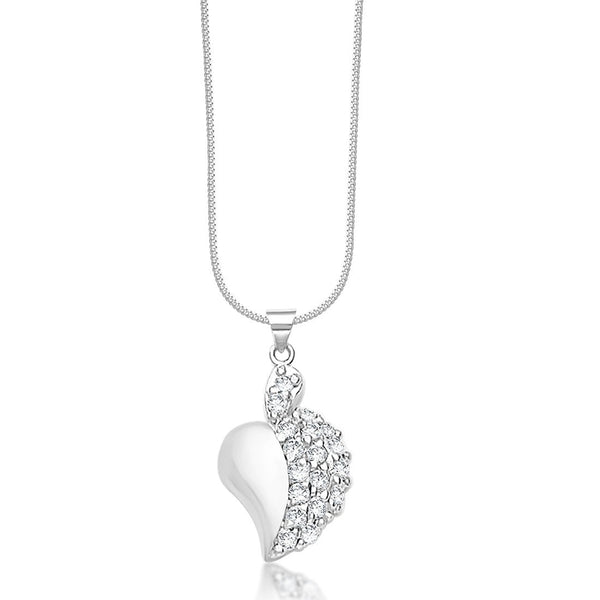 Taraash 925 Sterling Silver Heart Shape Combo Pendant With Chain For Women COMBO PDCH 159 - Taraash