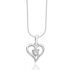 Load image into Gallery viewer, Taraash 925 Sterling Silver Heart Shape Combo Pendant With Chain For Women COMBO PDCH 164 - Taraash