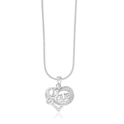 Taraash 925 Sterling Silver Heart Shape Combo Pendant With Chain For Women COMBO PDCH 169 - Taraash