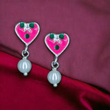 Taraash 925 Sterling Silver Heart Shape Earring For kids - Taraash