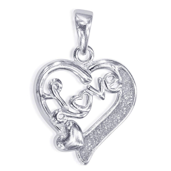 Taraash 925 Sterling Silver Heart Shape Pendant For Women PD2027R - Taraash