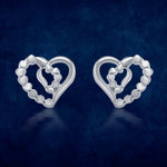 Load image into Gallery viewer, Taraash 925 Sterling Silver Heart Shape Stud Earrings For Women - Taraash
