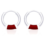 Load image into Gallery viewer, Taraash 925 Sterling Silver Hoop Earring For Women Silver - H42014ZA - Taraash
