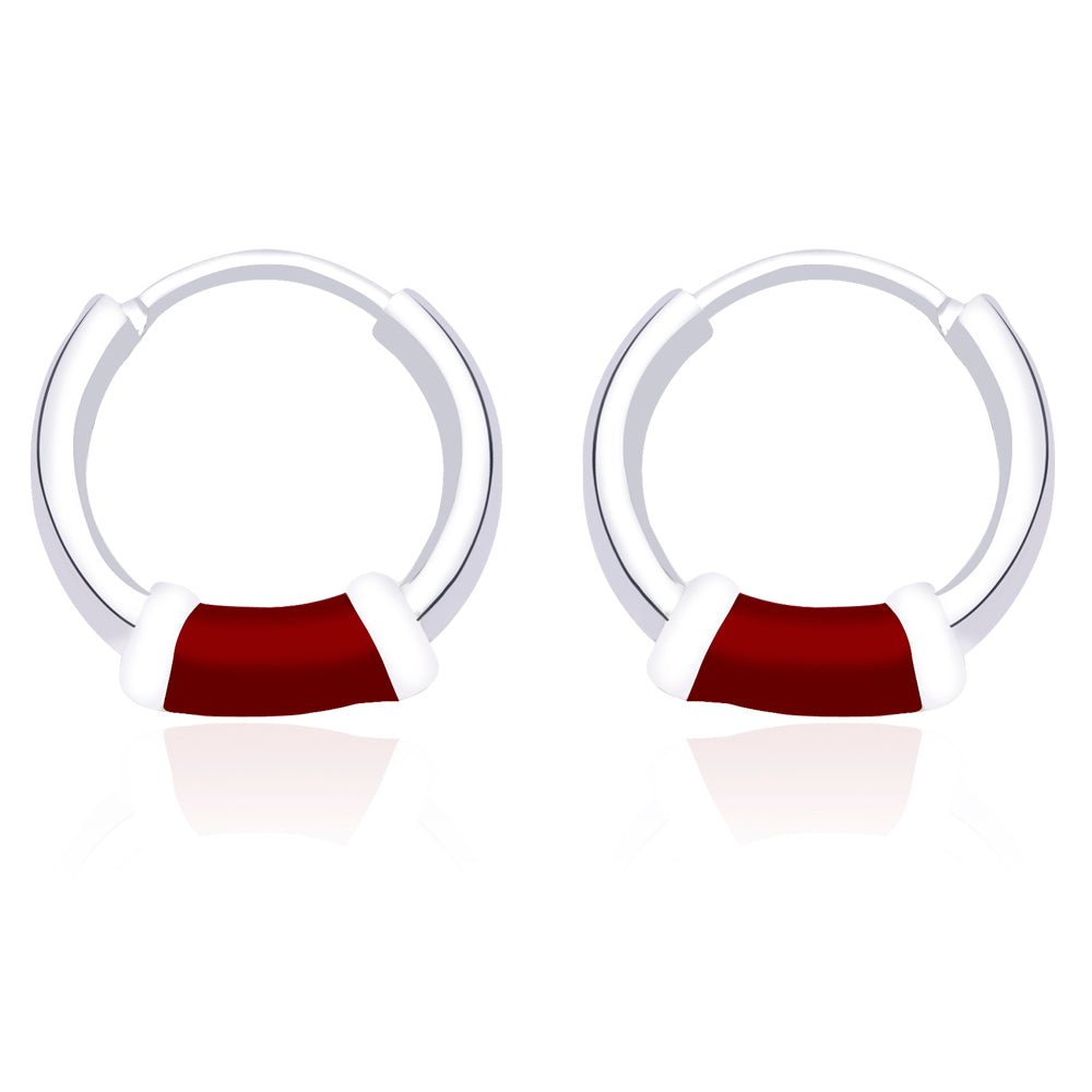 Taraash 925 Sterling Silver Hoop Earring For Women Silver - H42014ZA - Taraash