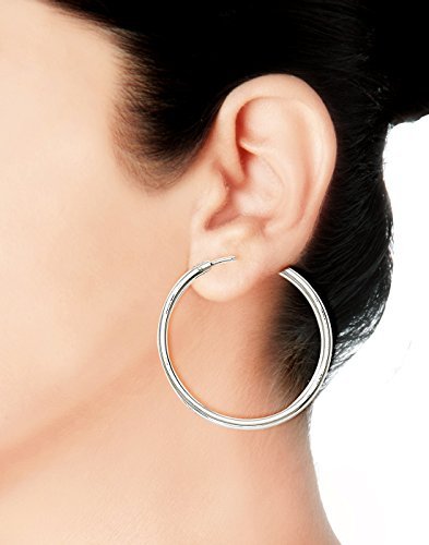 Taraash 925 Sterling Silver Hoop Earring For Women Silver-H42035M - Taraash