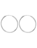 Taraash 925 Sterling Silver Hoop Earring For Women Silver-H42035M - Taraash