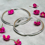 Taraash 925 Sterling Silver Hoop Earring For Women Silver-H42035M - Taraash