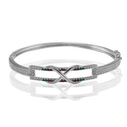 Taraash 925 Sterling Silver Infinity Bangle For Women - Taraash