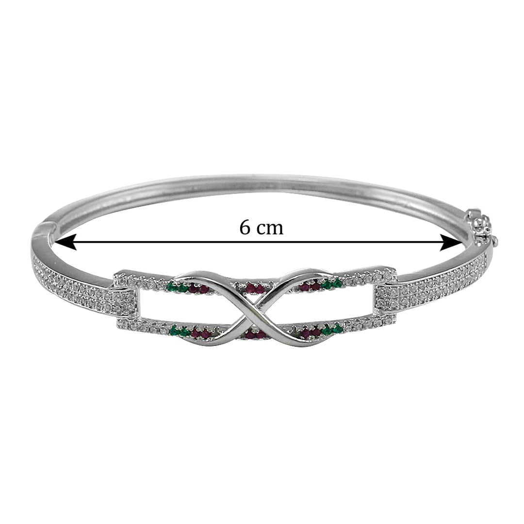 Taraash 925 Sterling Silver Infinity Bangle For Women - Taraash