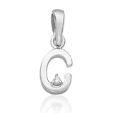 Taraash 925 Sterling Silver initial Letter "C" Pendant Unisex - Taraash