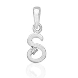 Taraash 925 Sterling Silver initial Letter "S" Pendant Unisex - Taraash