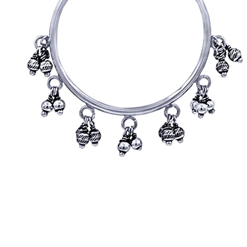 Taraash 925 Sterling Silver Jhumki Style Hoop Earrings For Women - Taraash