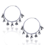 Load image into Gallery viewer, Taraash 925 Sterling Silver Jhumki Style Hoop Earrings For Women - Taraash