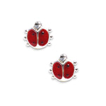 Load image into Gallery viewer, Taraash 925 Sterling Silver Ladybug Stud Earrings For Girls - Taraash
