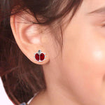 Load image into Gallery viewer, Taraash 925 Sterling Silver Ladybug Stud Earrings For Girls - Taraash
