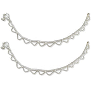 Taraash 925 Sterling Silver Layered Chain Anklets For Women - Taraash