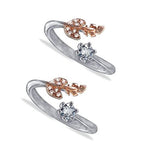 Load image into Gallery viewer, Taraash 925 Sterling Silver Leaf CZ Toe Ring For Women - Taraash