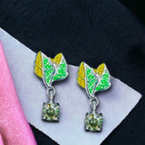 Taraash 925 Sterling Silver Leaf Earrings For Kids - Taraash