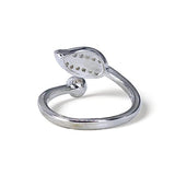 Taraash 925 Sterling Silver Leaf Finger Ring For Women - Taraash