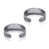 Taraash 925 Sterling Silver Leaf Style Designer Toe Ring For Women LR1150A - Taraash