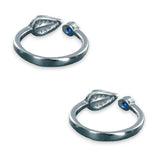 Taraash 925 Sterling Silver Leaf Toe Ring For Women - Taraash