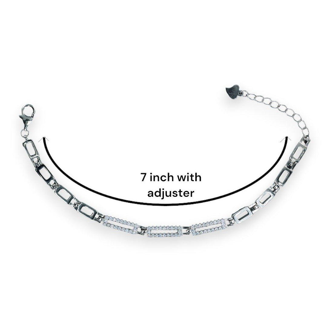 Taraash 925 Sterling Silver Link Bracelet For Women - Taraash