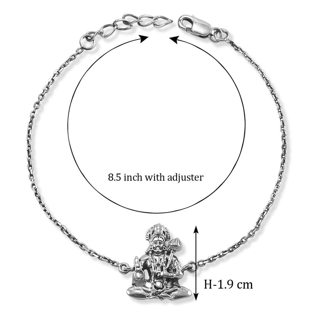 Taraash silver rakhi hanuman ji