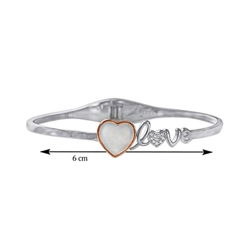Taraash 925 Sterling Silver Love Bangle For Women - Taraash