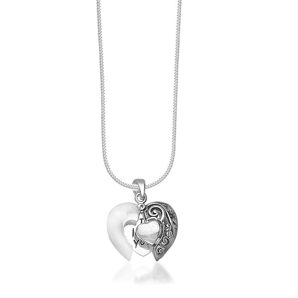 Taraash 925 Sterling Silver Love message Combo Pendant With Chain For Women COMBO PDCH 171 - Taraash