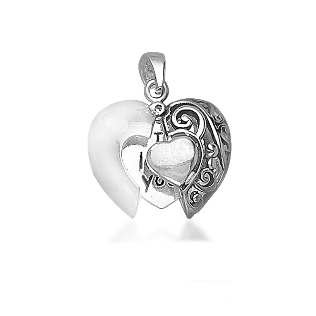 Taraash 925 Sterling Silver Love message Combo Pendant With Chain For Women COMBO PDCH 171 - Taraash