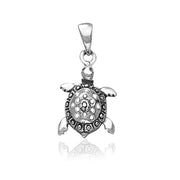 Taraash 925 Sterling Silver Lovely Turtle Combo Pendant With Chain For Women COMBO PDCH 178 - Taraash