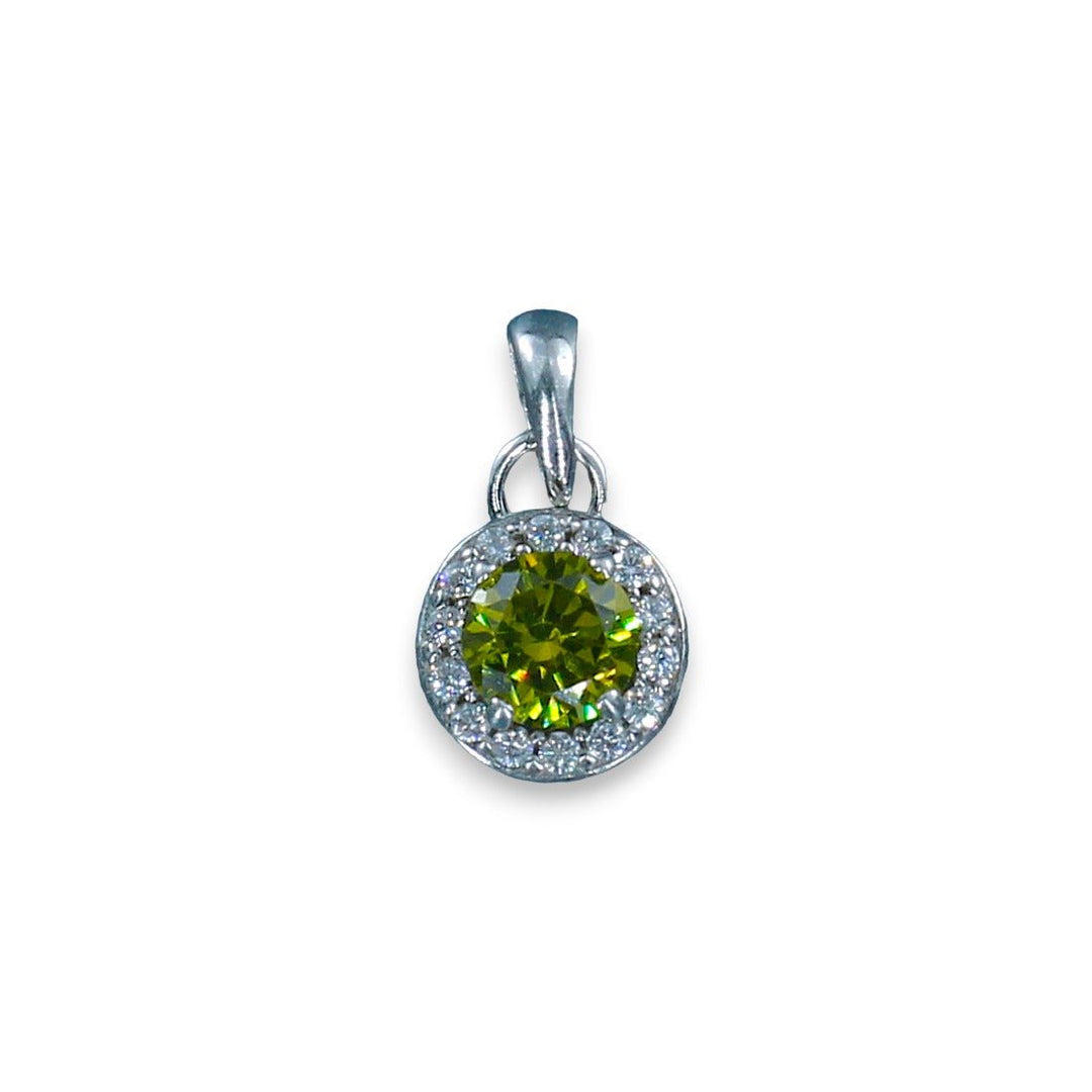 Taraash 925 Sterling Silver Mehandi CZ Pendant Chain For Women - Taraash