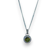 Taraash 925 Sterling Silver Mehandi CZ Pendant Chain For Women - Taraash