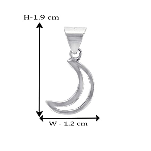 Taraash 925 Sterling Silver Moon Pendant For Kids - Taraash