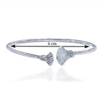 Load image into Gallery viewer, Taraash 925 Sterling Silver Mother Of Pearl Bangle For Women - Taraash