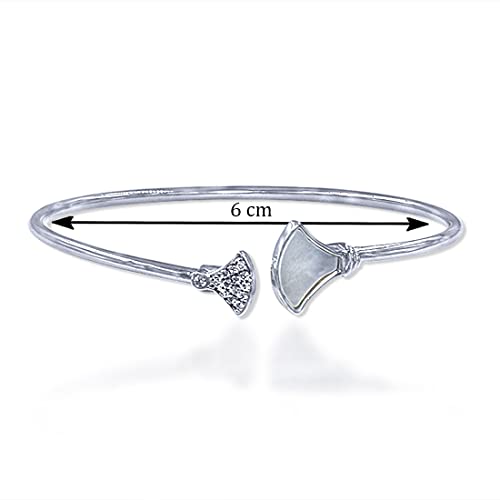 Taraash 925 Sterling Silver Mother Of Pearl Bangle For Women - Taraash