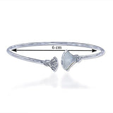Taraash 925 Sterling Silver Mother Of Pearl Bangle For Women - Taraash